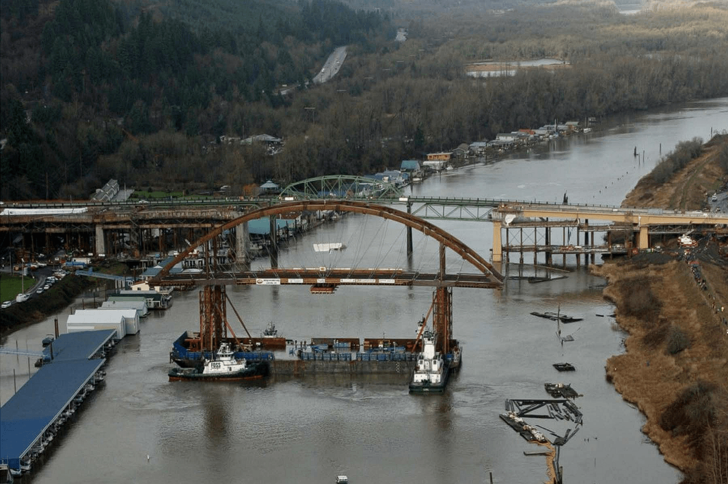 Hydraulic jacking system deployed for large-scale bridge repositioning